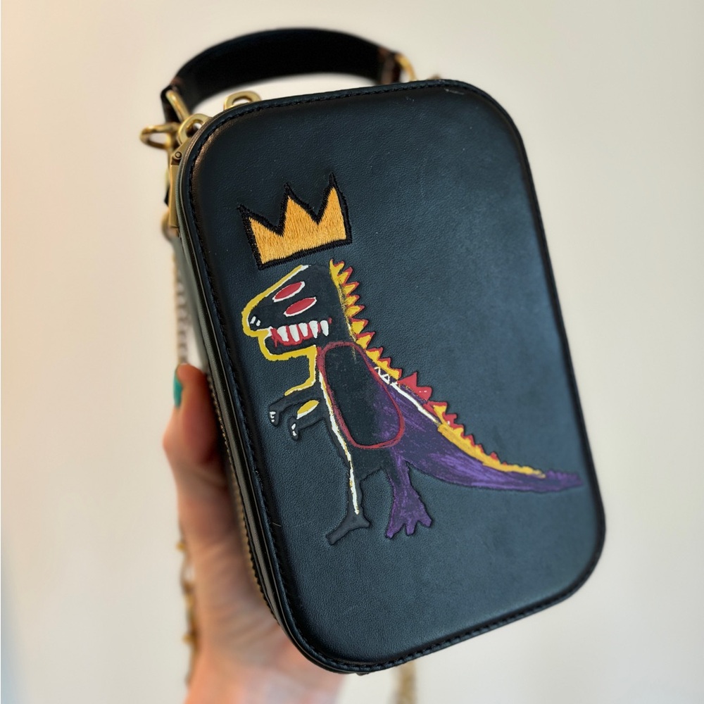 Coach X Jean Michel Basquiat Alie Camera Bag With Snakeskin Detail